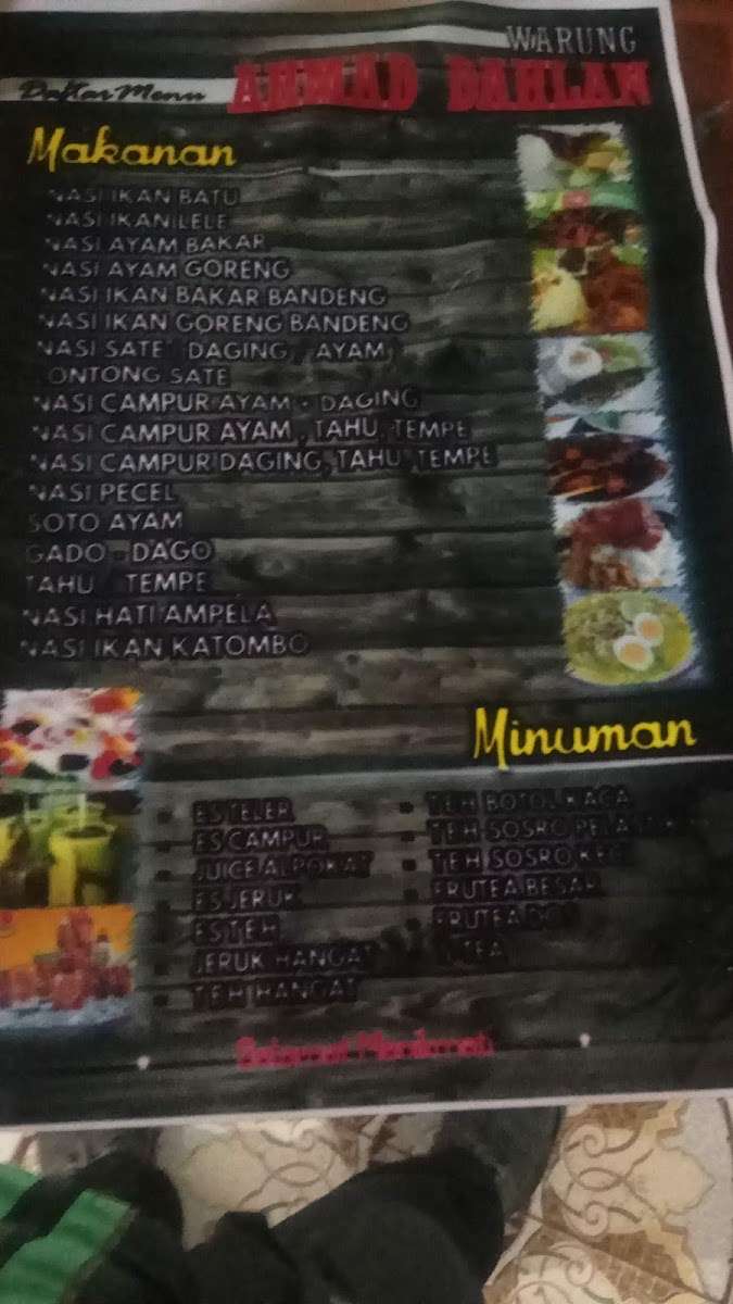 Menu Warung Ahmad Dahlan-7